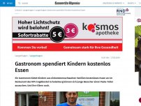 Bild zum Artikel: Gastronom spendiert Kindern kostenlos Essen