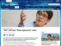 Bild zum Artikel: CDU-Vorsitzende will über Internetregeln sprechen