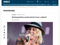 Bild zum Artikel: Rechtspopulisten machen Sarah Connor „wütend“