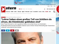 Bild zum Artikel: Winterhoff: 'Deutschland verdummt': 'Lehrer haben einen großen Teil von Schülern da sitzen, die Kleinkinder geblieben sind'