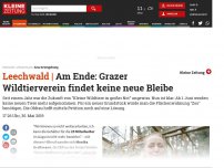 Bild zum Artikel: Aus, vorbei: Grazer Wildtierverein findet keine neue Bleibe