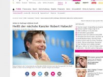 Bild zum Artikel: Grüne erstmals stärkste Kraft in Umfrage: Wird Habeck der nächste Kanzler?