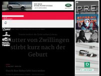 Bild zum Artikel: Mutter von Zwillingen stirbt kurz nach der Geburt