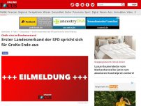 Bild zum Artikel: Chefin sitzt im Bundesvorstand - Erster Landesverband der SPD spricht sich für GroKo-Ende aus