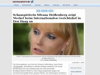 Bild zum Artikel: Schauspielerin Silvana Heißenberg zeigt Merkel beim Internationalen Gerichtshof in Den Haag an