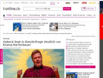 Bild zum Artikel: Umfrage: Robert Habeck liegt in Kanzlerfrage vor Annegret Kramp-Karrenbauer