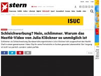 Bild zum Artikel: Ernährungsministerin: Schleichwerbung? Nein, schlimmer. Warum das Nestlé-Video von Julia Klöckner so unmöglich ist