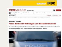 Bild zum Artikel: Aktionstag in 13 Ländern: Polizei durchsucht Wohnungen von Hass-Kommentatoren