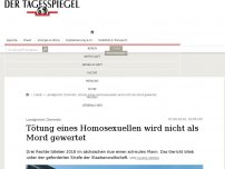 Bild zum Artikel: Tötung eines Homosexuellen wird nicht als Mord gewertet