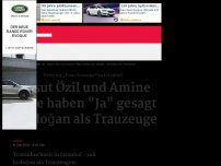 Bild zum Artikel: Mesut Özil und Amine Gülşe haben 'Ja' gesagt