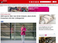 Bild zum Artikel: GroKo im News-Ticker - AKK warnt: Wer von Grün träumt, dem droht Erwachen mit der Linkspartei