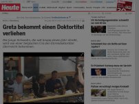 Bild zum Artikel: Dr.h.c. Thunberg : Greta bekommt einen Doktortitel verliehen