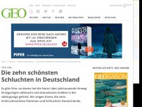 Bild zum Artikel: Die zehn schönsten Schluchten in Deutschland
