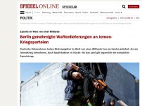 Bild zum Artikel: Exporte im Wert von einer Milliarde: Berlin genehmigte Waffenlieferungen an Jemen-Kriegsparteien