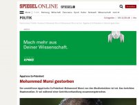 Bild zum Artikel: Tod im Gericht: Ägyptens Ex-Präsident Mursi gestorben