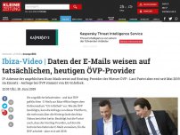 Bild zum Artikel: Daten der E-Mails weisen auf tatsächlichen, heutigen ÖVP-Provider