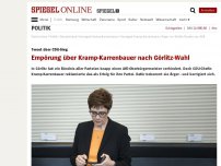 Bild zum Artikel: Tweet über CDU-Sieg: Empörung über Kramp-Karrenbauer nach Görlitz-Wahl