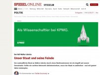 Bild zum Artikel: Der Fall Walter Lübcke: Unser Staat und seine Feinde