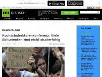 Bild zum Artikel: Hochschulrektorenkonferenz: Viele Abiturienten sind nicht studierfähig