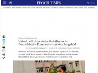 Bild zum Artikel: Habeck will chinesische Verhältnisse in Deutschland – Kommentar von Vera Lengsfeld