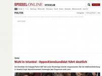 Bild zum Artikel: Türkei: Wahl in Istanbul - Oppositionskandidat führt deutlich