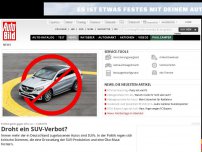 Bild zum Artikel: Politiker gehen gegen SUVs vor Droht ein SUV-Verbot?