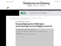 Bild zum Artikel: München: Vergewaltigung einer Elfjährigen: Tatverdächtiger ist einschlägig vorbestraft