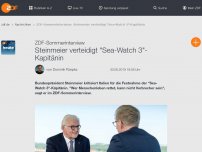 Bild zum Artikel: Steinmeier verteidigt 'Sea-Watch 3'-Kapitänin