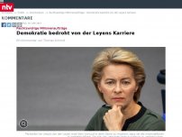 Bild zum Artikel: Rechtswidrige Millionenaufträge: Demokratie bedroht von der Leyens Karriere