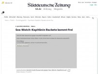 Bild zum Artikel: Italien: Sea-Watch-Kapitänin Rackete kommt frei