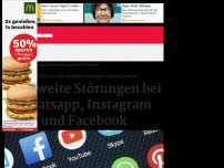 Bild zum Artikel: Weltweite Störungen bei Whatsapp, Instagram und Facebook