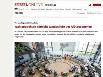 Bild zum Artikel: Vor Landtagswahlen in Sachsen: Wahlausschuss streicht Landesliste der AfD zusammen