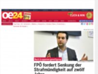 Bild zum Artikel: FPÖ fordert Senkung der Strafmündigkeit auf zwölf Jahre