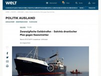 Bild zum Artikel: Zwanzigfache Geldstrafen – Salvinis drastischer Plan gegen Seenotretter