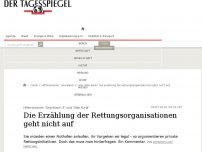 Bild zum Artikel: Die Erzählung der Rettungsorganisationen geht nicht auf