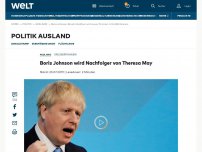 Bild zum Artikel: Boris Johnson wird Nachfolger von Theresa May