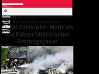 Bild zum Artikel: A5 bei Karlsruhe: Mehr als 100 Fahrer bilden keine Rettungsgasse - Bußgelder von 28.000€ erwartet