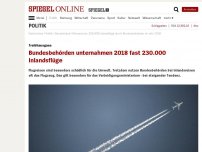 Bild zum Artikel: Klimaschutz: Bundesbehörden unternahmen vergangenes Jahr knapp 230.000 Inlandsflüge