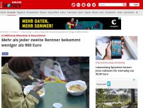 Bild zum Artikel: 9,3 Millionen Menschen in Deutschland - Mehr als jeder zweite Rentner bekommt weniger als 900 Euro