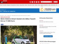 Bild zum Artikel: Gebrauchte Stromer - Beim Elektro-Smart kostet ein Akku-Tausch bis zu 17.000 Euro