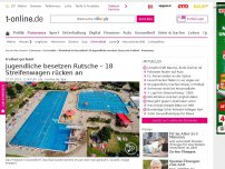 Bild zum Artikel: Jugendliche besetzen Rutsche – 18 Streifenwagen rücken an