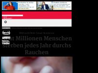 Bild zum Artikel: Acht Millionen Menschen sterben jedes Jahr durchs Rauchen