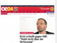 Bild zum Artikel: Kickl schießt gegen VdB: 'Steht nicht über der Verfassung'