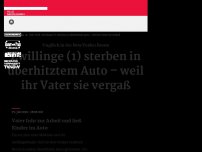 Bild zum Artikel: Zwillinge (1) sterben in überhitztem Auto – weil ihr Vater sie vergaß