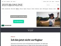 Bild zum Artikel: Alleinsein: Ich bin jetzt nicht verfügbar