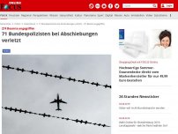 Bild zum Artikel: 274 Beamte angegriffen - 71 Bundespolizisten bei Abschiebungen verletzt