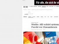 Bild zum Artikel: Die AfD schürt systematisch die Furcht vor Zuwanderern