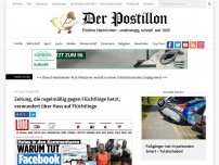 Bild zum Artikel: Zeitung, die regelmäßig gegen Flüchtlinge hetzt, verwundert über Hass auf Flüchtlinge