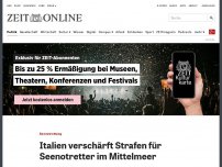 Bild zum Artikel: Seenotrettung: Italien verschärft Strafen für Seenotretter im Mittelmeer