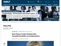 Bild zum Artikel: Boris Palmer fordert Debatte über Gewaltkriminalität von Asylbewerbern